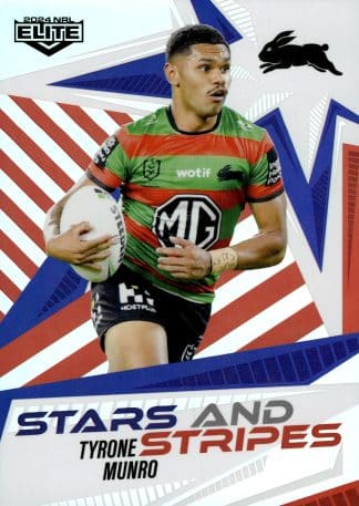 2024 NRL Elite Stars And Stripes - US26 Tyrone Munro South Sydney Rabbitohs