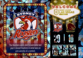 2024 NRL Elite Case Card Vegas Round - USC4 Team Logo Sydney Roosters