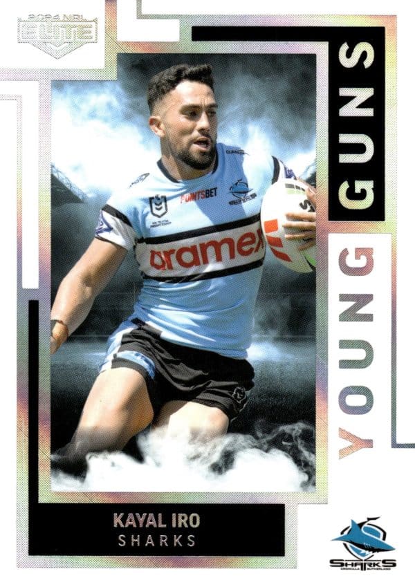 2024 NRL Elite Young Guns - YG08 Kayal Iro Cronulla Sharks