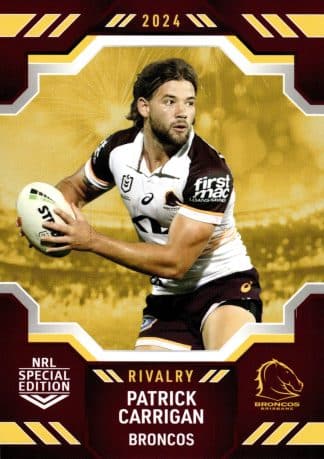 2024 NRL Rivalry Common Card - Base 01 Patrick Carrigan Brisbane Broncos