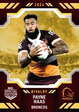 2024 NRL Rivalry Common Card - Base 02 Payne Haas Brisbane Broncos