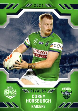 2024 NRL Rivalry Common Card - Base 05 Corey Horsburgh Canberra Raiders