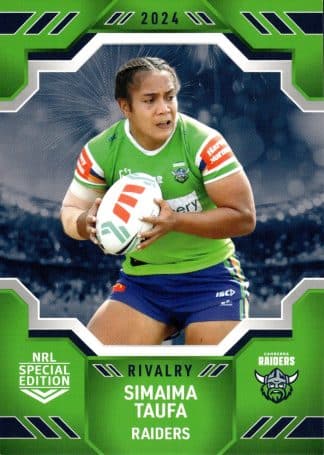 2024 NRL Rivalry Common Card - Base 08 Simaima Taufa Canberra Raiders