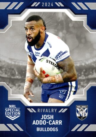2024 NRL Rivalry Common Card - Base 09 Josh Addo-Carr Canterbury Bulldogs