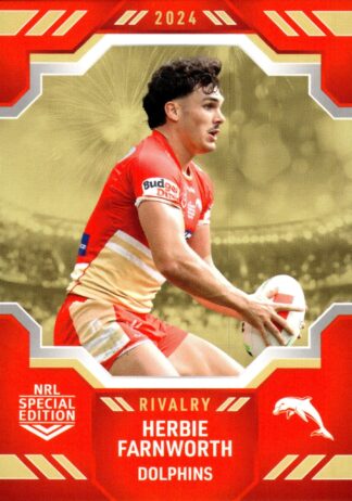 2024 NRL Rivalry Common Card - Base 17 Herbie Farnworth Dolphins