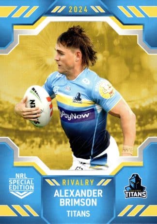2024 NRL Rivalry Common Card - Base 21 Alexander Brimson Gold Coast Titans