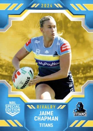 2024 NRL Rivalry Common Card - Base 24 Jaime Chapman Gold Coast Titans