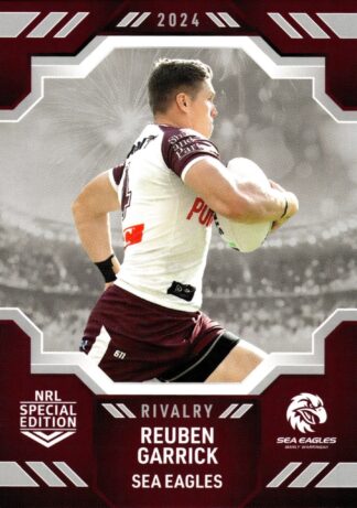 2024 NRL Rivalry Common Card - Base 26 Reuben Garrick Manly Sea Eagles