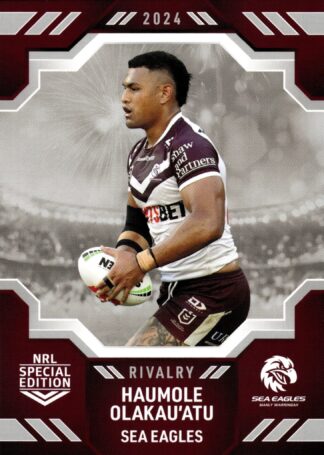 2024 NRL Rivalry Common Card - Base 27 Haumole Olakau’atu Manly Sea Eagles