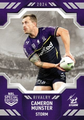 2024 NRL Rivalry Common Card - Base 32 Cameron Munster Melbourne Storm