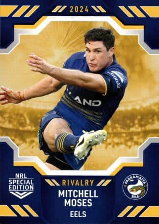 2024 NRL Rivalry Common Card - Base 43 Mitchell Moses Parramatta Eels