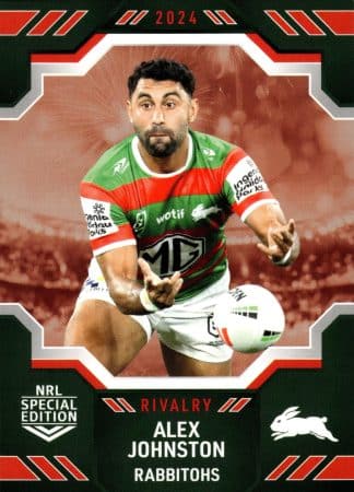 2024 NRL Rivalry Common Card - Base 49 Alex Johnston South Sydney Rabbitohs