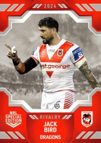 2024 NRL Rivalry Common Card - Base 53 Jack Bird St George Dragons