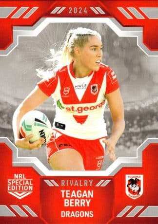2024 NRL Rivalry Common Card - Base 56 Teagan Berry St George Dragons