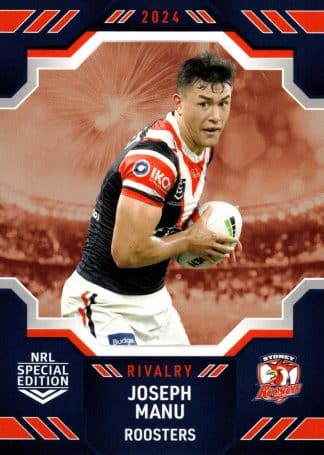 2024 NRL Rivalry Common Card - Base 57 Joseph Manu Sydney Roosters