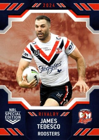 2024 NRL Rivalry Common Card - Base 58 James Tedesco Sydney Roosters