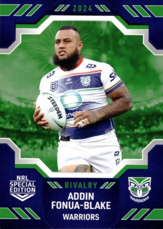 2024 NRL Rivalry Common Card - Base 62 Addin Fonua-Blake Warriors