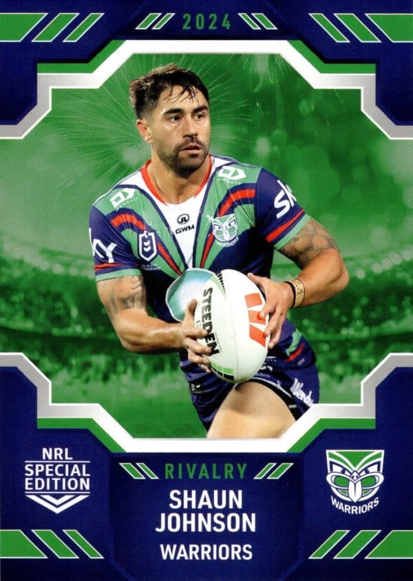 2024 NRL Rivalry Common Card - Base 63 Shaun Johnson Warriors