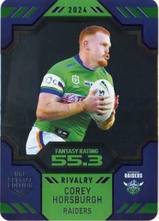 2024 NRL Rivalry Game Card - 05 Corey Horsburgh Canberra Raiders