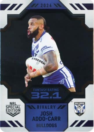 2024 NRL Rivalry Game Card - 09 Josh Addo-Carr Canterbury Bulldogs