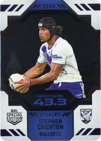 2024 NRL Rivalry Game Card - 11 Stephen Crichton Canterbury Bulldogs