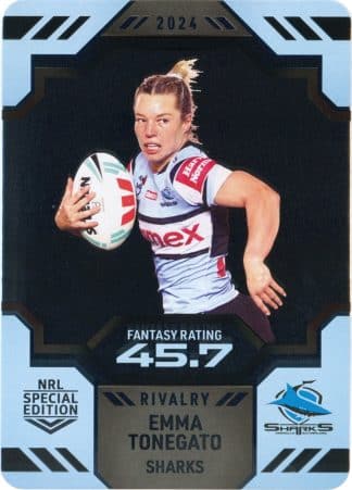 2024 NRL Rivalry Game Card - 16 Emma Tonegato Cronulla Sharks