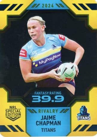 2024 NRL Rivalry Game Card - 24 Jaime Chapman Gold Coast Titans