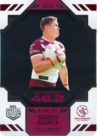 2024 NRL Rivalry Game Card - 26 Reuben Garrick Manly Sea Eagles