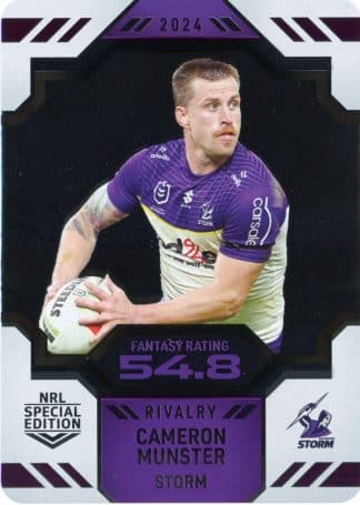 2024 NRL Rivalry Game Card - 32 Cameron Munster Melbourne Storm
