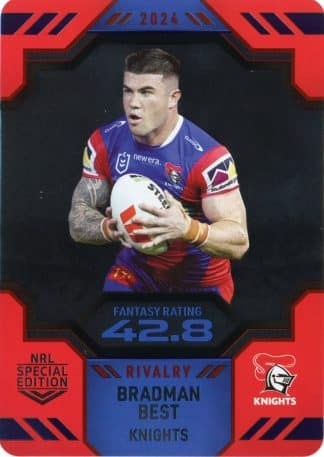 2024 NRL Rivalry Game Card - 33 Bradman Best Newcastle Knights