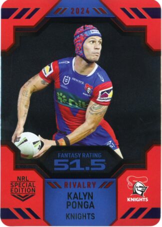 2024 NRL Rivalry Game Card - 35 Kalyn Ponga Newcastle Knights