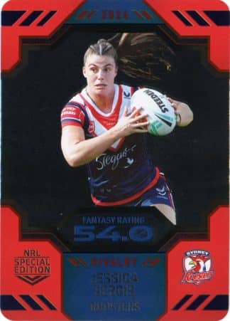 2024 NRL Rivalry Game Card - 60 Jessica Sergis Sydney Roosters