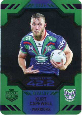2024 NRL Rivalry Game Card - 61 Kurt Capewell Warriors