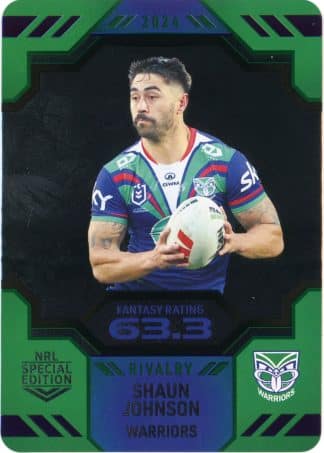 2024 NRL Rivalry Game Card - 63 Shaun Johnson Warriors