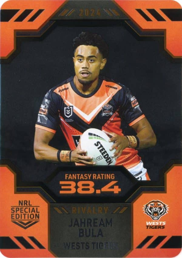 2024 NRL Rivalry Game Card - 65 Jahream Bula Wests Tigers