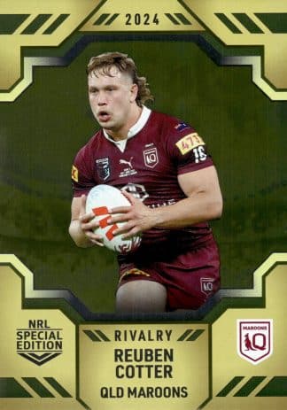 2024 NRL Rivalry Gold Special - G5 Reuben Cotter QLD Maroons