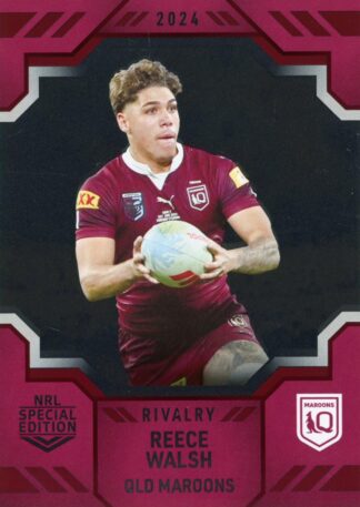 2024 NRL Rivalry Silver Special - S18 Reece Walsh QLD Maroons