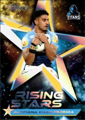 2024 NRL Traders Rising Stars Album Card - RSA09 Alofiana Khan-Pereira Gold Coast Titans