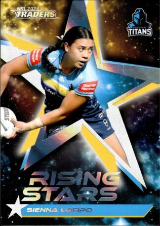 2024 NRL Traders Rising Stars Album Card - RSA10 Sienna Lofipo Gold Coast Titans