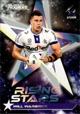 2024 NRL Traders Rising Stars Album Card - RSA12 Will Warbrick Melbourne Storm