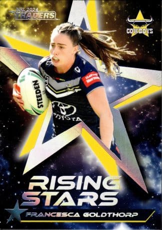 2024 NRL Traders Rising Stars Album Card - RSA16 Francesca Goldthorp North QLD Cowboys