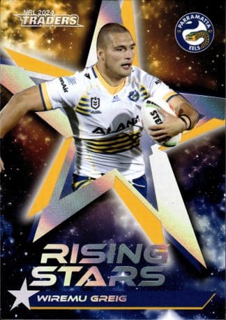 2024 NRL Traders Rising Stars Album Card - RSA17 Wiremu Greig Parramatta Eels