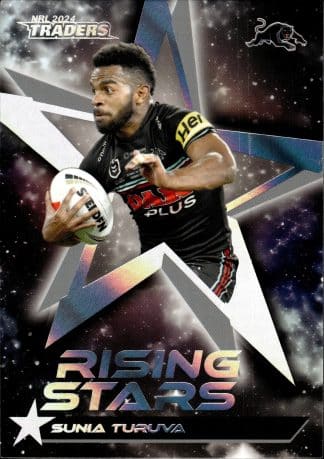 2024 NRL Traders Rising Stars Album Card - RSA19 Sunia Turuva Penrith Panthers