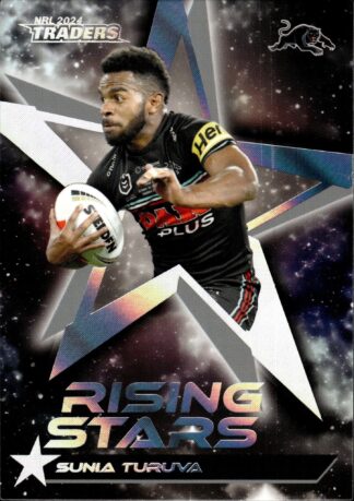 2024 NRL Traders Rising Stars Album Card - RSA19 Sunia Turuva Penrith Panthers
