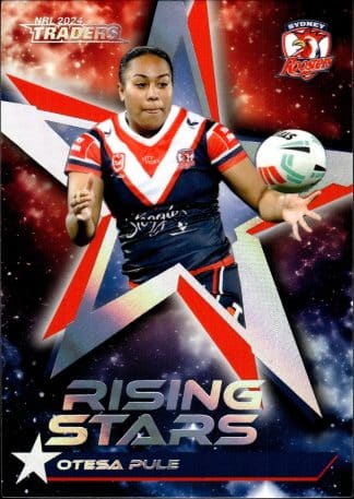 2024 NRL Traders Rising Stars Album Card - RSA24 Otesa Pule Sydney Roosters