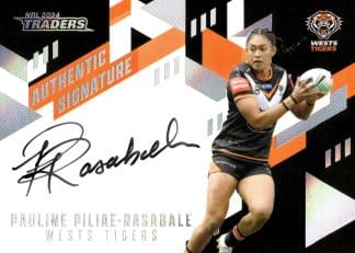 2024 NRL Traders NRLW Authentic Signature Black - AB27 Pauline Piliae-Rasabale Wests Tigers
