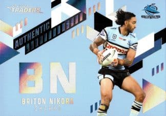 2024 NRL Traders NRL Authentic Initials - AI04 Briton Nikora Cronulla Sharks