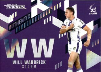 2024 NRL Traders NRL Authentic Initials - AI08 Will Warbrick Melbourne Storm