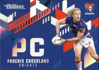 2024 NRL Traders NRL Authentic Initials - AI09 Phoenix Crossland Newcastle Knights