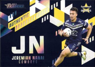 2024 NRL Traders NRL Authentic Initials - AI10 Jeremiah Nanai North QLD Cowboys
